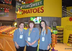 Lori Castillo, Kathryn Ault and Karen Hernandez with NatureSweet.